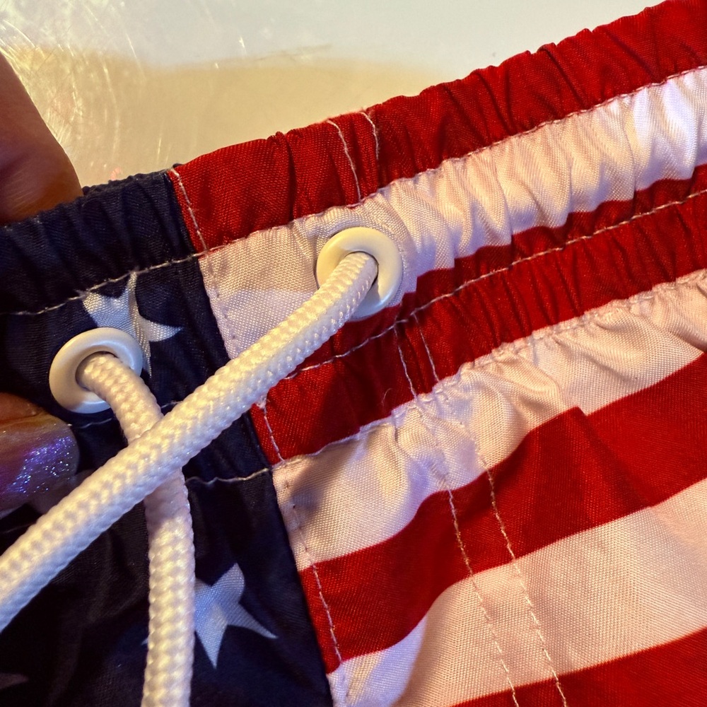 Patriotic Star and Stripe Boys Swim Shorts - Picture 7 of 13